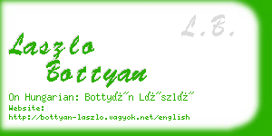 laszlo bottyan business card